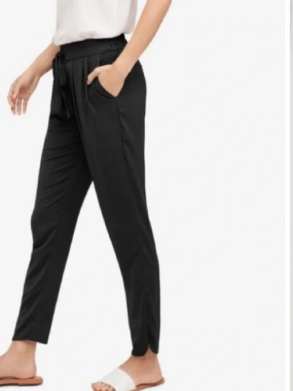 R Label‎ The Reset Weekend Ankle Pull On Dress Pant Black XS